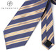 
T/Twenties men's mulberry silk silk wide tie men's business formal wear professional interview brand hand-made blue striped twill tie AS2687 purple arrow 9.5CM wide