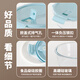 Xindian Round Office Worker Glass Lunch Box Microwave Heating Special Bowl Fruit Bento Box Fresh Box Noodle Bowl with Lid Blue Round 1050+1050+Bag+Tablets