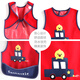 Kinderschürze Babymahlzeit Kleidung Kindergärtner schmutziger Abdeckung Baby Jungen essen laderdes wasserdichte ärmellose dünne Reisbeutel A6231 Red Bird Car Regular Model 100 Größe Empfohlene Höhe 80-90 cm