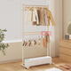 Shantou Lincun baseboard heater drying rack clothes rack floor-standing bedroom baseboard home drying all-in-one cool clothes cream white