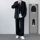 Xinghelai DK-Uniformen, ein Gelegenheitsanzug, Männeranzug, ein gutaussehender kleiner Anzug von Studenten, Herren- und Frauenklassenanzug, College-Stil, Anzug + Hemd + lange Hose + Kragen * Belt, XL 128-140jin [Jin gleich 0,5 kg]