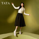 Tata Ballet Shoes Women's 2025 Spring New Flat Mary Jane Shops Sports Sports Single Shower 7E701AQ5 Beibai/Apricot 39