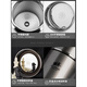 
All the way Yafu Yatai thermos cup for men and women large capacity children's water cup 304 stainless steel portable student cute light luxury gold blue 2694/350ml+ cup brush