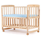Baby Rabbit Log Crib Baby Bed Solid Wood Unpainted Children's Bed Baby Spliced Bed Multifunctional Newborn Movable 105 Solid Wood Bed (Variable Shaker) + Mosquito Net + Mattress