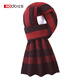 Hodo wool scarf for men in winter warm and thickened plaid scarf for boyfriend and husband New Year's birthday gift in gift box