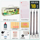 Liupintang calligraphy brush set for beginners, special for students to practice calligraphy, a complete set of tools and soft pen, rough edge paper, water writing cloth, ink, pen, ink, paper and inkstone, 18-piece set of the Four Treasures of the Study