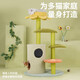 ZEZE Edora Cat Climbing Frame Cat Nest Integrated Cat Rack Grinding Claw Cat Scratching Post Jumping Platform Toy Small Cat Tree Multi-layer Wear-Resistant 120cm 5-layer Villa Model 78*56*122cm