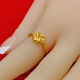 New Vietnamese sand gold transfer lucky girl ring ring with love wheat ears simple ring opening can be adjusted and will not fade for a long time