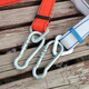 National standard thickened electrician's safety belt power belt climbing telephone pole outdoor tree anti-fall fence safety belt national standard electrician's safety belt_double hook white model