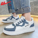 Zapatos oficiales de los hombres del guerrero Zapatos de primavera de primavera. Altura para hombres zapatos blancos que mejoran zapatos casuales de cuero zapatos deportivos blancos y azules 42