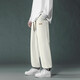Foss Phil Waffle Casual Hosen für Männer Frühlings- und Herbst Winter Loses lockeres Sport drapiertes Gefühl langer Weitbeinhosen für Männer, Trendy Brand 718-WK78 Black + WK78 ApricoT Color XL (Empfohlen 145-160jin [Jin gleich 0,5 kg]))