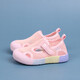 Tongxinjie Sandalias de botes para niños Zapatos de interior de jardín de infantes zapatos de malla de malla transpirable SOLO SOLO SOLO SOLO BABJA CL101 PINK-SANDALS 24 TAMAÑO Longitud interior 15.8 cm