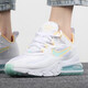 Nike (Nike) Zapatos para mujeres nuevos Air Max 270 Air cojín de colchonetas de aire bajo zapatos de carrera de carrera CI3899-101 DJ3027-100 36