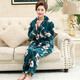 
Femaibo pajamas women's autumn and winter flannel home clothes winter thickened coral velvet plus velvet mother warm large size set 1048 M