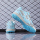 Senses zapatos de fútbol para niños sin encaje para estudiantes, hombres y mujeres, Falcon TF Broken Nails Velcro zapatillas de entrenamiento de hierba artificial 6195 Mes Color Nailas rotas 36 zapatos deportivos estándar Tamaño