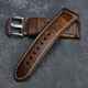 SNQP cowhide watch strap retro genuine leather for men and women 1853 Tissot Longines Casio Omega Le Locce Huawei brown silver buckle (free tool ears) (interface width) 22MM
