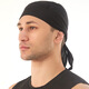 Yansitai Pirate Hat Headband Men's Head-Battle Sports Basketball Headband Summer Breathable Outdoor Riding Sunscreen Hip Hop Headband Black Single Size (Head Circle 54-60CM) [Tailband Adjustable/Four-needle Six-wire/Breathable and Comfortable]
