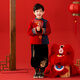 Qibo Hanfu Boys Winter 2026 New Children's New Year's Clothes National Style Ancient Costumes Yunqilongxiang Red and Blue Tops 120
