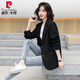 Pierre Cardin Small Blazer Women's 2025 Spring and Autumn New Style Small Korean Style Versatile Professional Casual Internet Celebrity Street Suit Black M Size Recommended 92-104 Jin Jin is equal to 0.5 kg