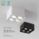
Daguanyuan (DGY) surface-mounted downlight intelligent high finger display anti-glare no-glare living room lighting ceiling light Guangdong Zhongshan lamp 429O 9853 Mi Home - Double-head white Purui 20W pole-less