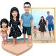 The successor of Tao’s creative wedding ornaments clay figure live doll wedding gifts for newlyweds and friends to celebrate the anniversary of engagement 22 cm single person (can be customized 15~26 cm)