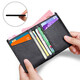 Lai Card Card Pack Visitenkarte Clip Ultra-dünn Cowide Card Pack Männer- und Frauenkarten-Clip-Bank-Karten-Paket-Lizenz-Paketpakete Pack Pack Wallet Männer schwarz (mit 1 Big Banknote)