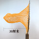 Yuxiyuan solid wooden handle integrated copy net stainless steel double circle net head fishing net to catch crabs, shrimps, seafood, fishing gear, wooden handle 60 cm, mouth width 35 cm, depth 30 cm