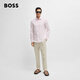 Boss Men de style décontracté Shirt Twill mixte 688-Light Pink XL (41)