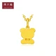 Chow Tai Fook love bear pure gold gold pendant labor cost 98 priced EOF340 about 1.3g