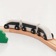 Leku Holzsimulationsauto Trägheit Handpush-Zug Holz Kinderspielzeug Tackle Kompatible Zugspuren Rotgrün blau Zug