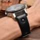 
Cartervin adapted to Diessy leather strap DZ7257 1657 4323 7314 7313 7371 series head leather black with nails gold buckle 22mm