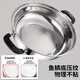 KEGOO soup pot, hot pot, gas stove, induction cooker, universal 28cm soup and porridge pot, thickened stainless steel KG114