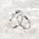 Fanci Fan Qi surround couple ring men and women silver ring opening adjustment birthday confession gift for girlfriend surround couple ring