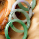 Various jade bracelets, Burmese jade bracelets, jade bracelets, women's models, natural A-grade waxy ice seeds, floating flowers for girlfriends and mothers, inner diameter 52-59