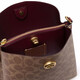 Entrenador (entrenador) Bolso de mujeres, bolso de mochila de bucket de sauce de estilo femenino, bolso de cuerpo cruzado de un solo hombro de moda, regalo de cumpleaños para novia, marrón C3890 B4NQ4