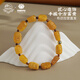 Potala Palace Beeswax Pixiu Blood Amber Bracelet 925 Silver Seed Character Rosary Beads Wenwanpan Men and Women's Snake Year of the Zodiac Bracelet Beeswax Pixiu Carved Bracelet