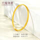 Luk Fu Jewelry Foot Gold Suquan New Gold Bracelet Women's Solid Close-Odd Bracelet Gift Priced F63TBGB0035 56mm-18.70g (including labor cost 1,047 yuan)