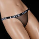 New Men's Love Unisex Thong Transparent Stockings Invisible Tight Sexy Low Waist Allure Gray 2XL 180Jin Jin equals 0.5kg