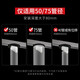 Submarine 600M stainless steel linear extremely narrow strip floor drain gun gray large displacement bathroom shower room high-end rectangular shower floor drain