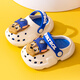 Wangwang team made great contributions to children's hole shoes boys and girls Wangwang team new summer anti-slip home baby children sandals white Aqi 3657 16 inner length 16cm