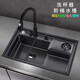 Kohler nano-black Stepped Cup Pucher раковина для одного танка из нержавеющей стали растительного бассейна Coffee Shop Hall Zhongdao Water Bar 6848 с 6193 круглым горячим и горячим смеси