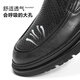 百丽舒适商务鞋男款新款打孔透气驾车休闲皮鞋A1448BM4预售 黑色-套脚A1449 40 (250mm)