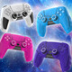 良值适用 PS5配件游戏周边 PS5手柄充电座Playstation手柄充双座充充电器 手柄硅胶套周边配件 PS5手柄硅胶套保护套装 紫色-L693