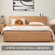 Lit d'origine en bois massif massif moderne simple petite chambre appartement double en chêne haut en chêne lit de rangement L701f [couleur en bois de chêne] 1,8 m + table de chevet * 1 boîte de lit