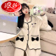 浪莎（LangSha）睡衣女春秋季纯棉长袖可爱帕恰狗感大码2024年新款夏季家居服女 宝蓝色9207T(哆啦A梦) M建议体重80-100斤