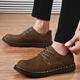 Camel active (camel active) first layer cowhide autumn and winter outdoor casual shoes men's large leather shoes genuine leather men's work shoes business dad shoes dark brown (lace up) first layer cowhide 8806 40 standard leather shoe size