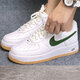 
Nike (NIKE) men's shoes summer new Air Force 1 Air Force No. 1 sneakers low top lightweight breathable casual FD7039-101 AF1 white and green 40.5