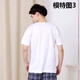 
Ligongmin 120 yarn pure cotton men's short-sleeved T-shirt men's sweatshirt cultural shirt base shirt round neck white underwear loose white (one box one piece) 12102 185/110 (3XL)