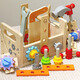Tatanice Kinderschrauben Spielzeug Holz große Partikel Bausteine ​​Schrauben Reparaturwerkzeugkasten Junge Öffnet Scherze des Schüler Tag