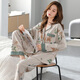 Pajamas Modallo pour les femmes au printemps et à l'automne en coton pur à manches longues d'âge moyen et aux vêtements de maison des mères âgés 2025 NOUVEAU 9214 COTTON PURE NOUVEAU AUTOMME M 160 Poids 80-100 Jin [Jin est égal à 0,5 kg]